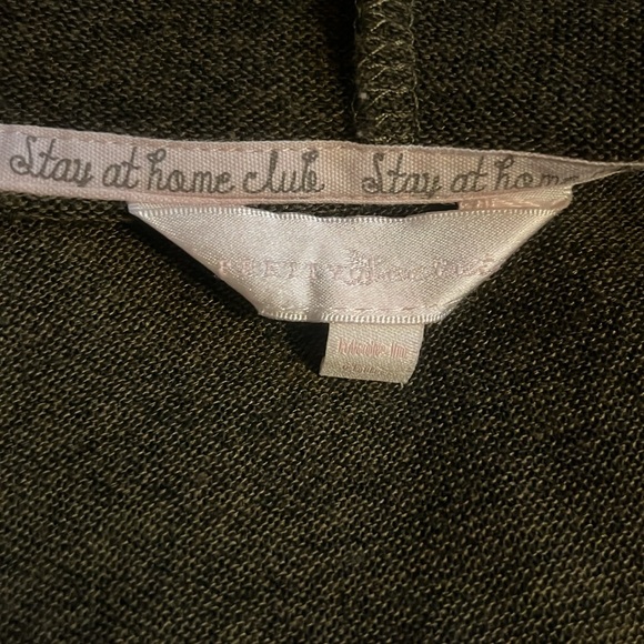 Army Green Short Hooded Robe - Picture 6 of 7